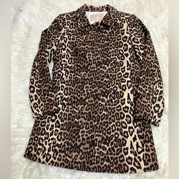 Banana Republic Jackets & Blazers - Banana Republic Women’s Brown Leopard Print Mid Length Jacket